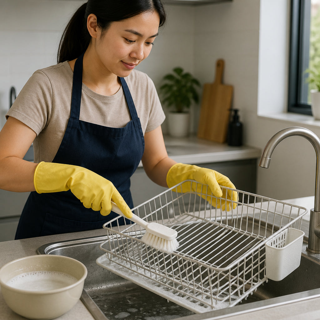 Comment Nettoyer un Égouttoir à Vaisselle en Profondeur ?