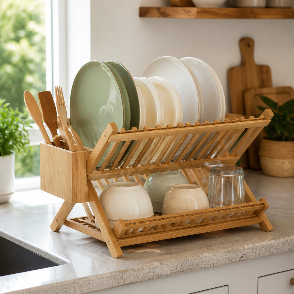 Égouttoir Bambou : Le Choix Naturel et Écologique pour votre Cuisine