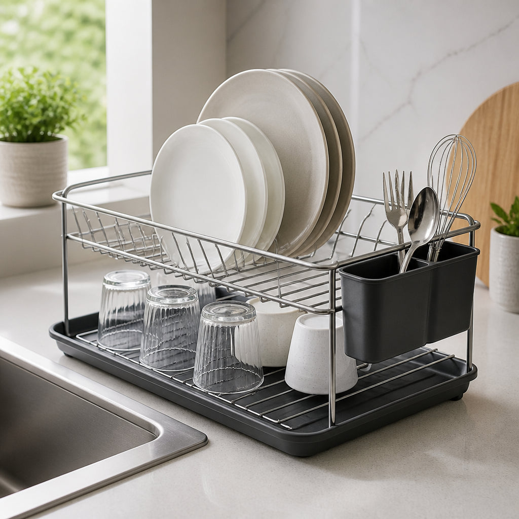 Comment Organiser sa Vaisselle sur l'Égouttoir pour un Séchage Optimal ?