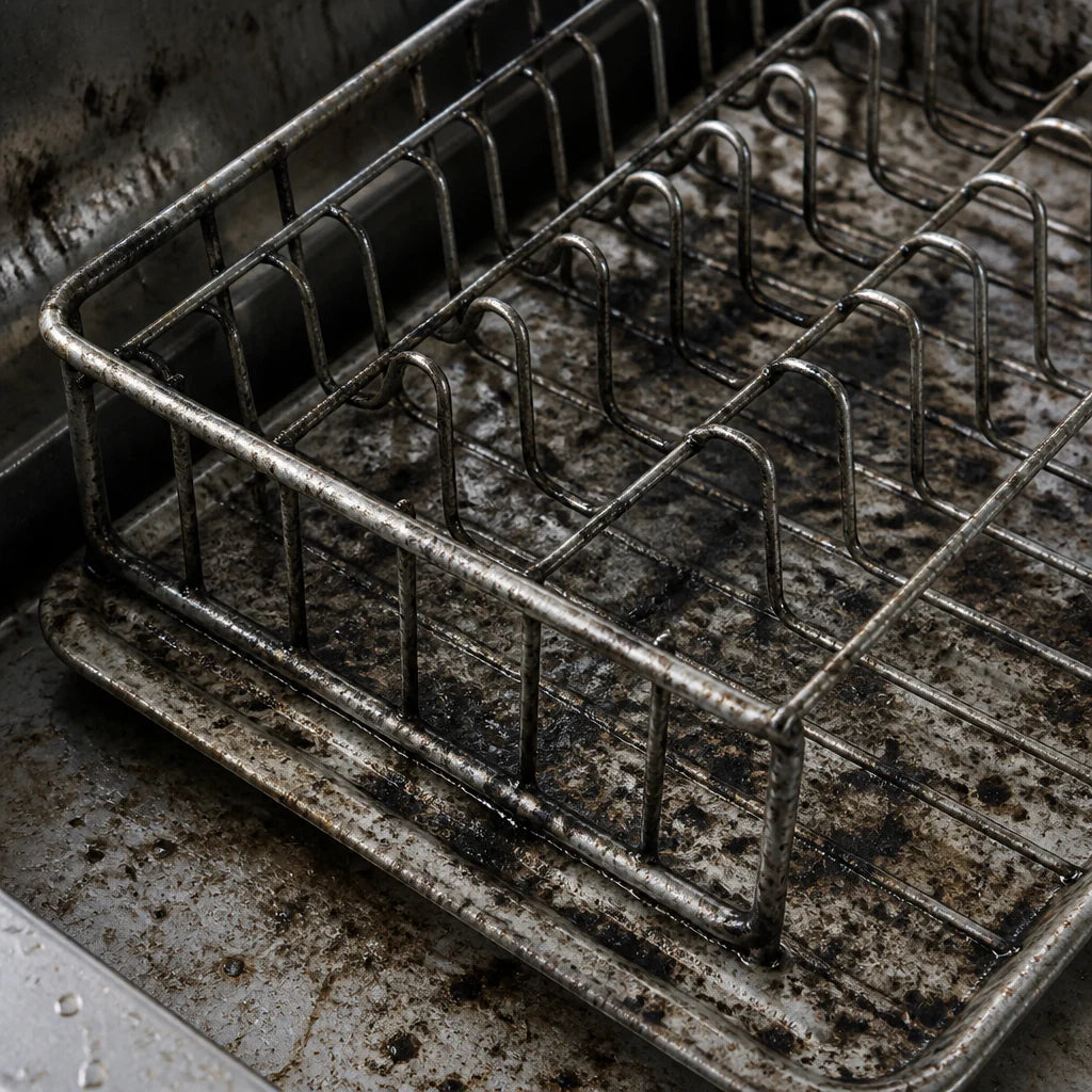 Pourquoi les égouttoirs en métal noircissent ? Bactéries et solutions