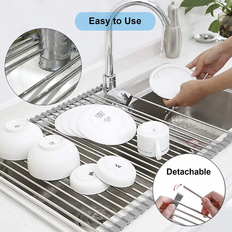 Egouttoir Enroulable Inox