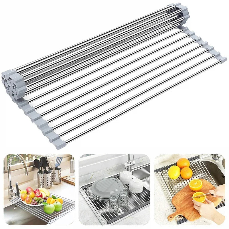 Egouttoir Enroulable Inox