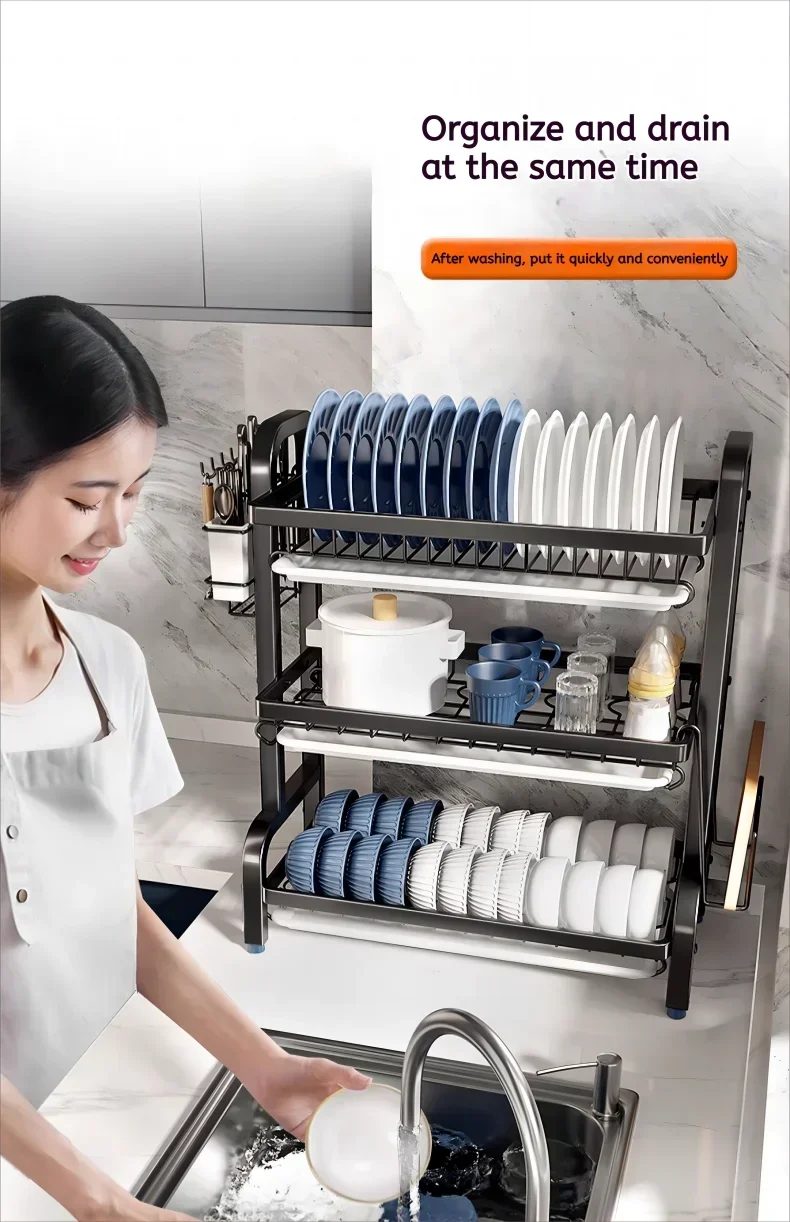 Egouttoir Inox Avec Plateau