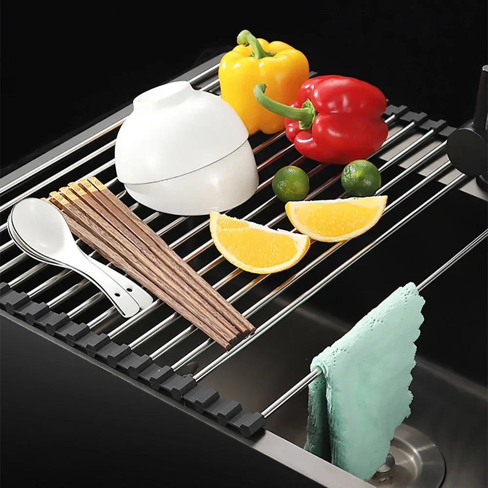 Egouttoir Vaisselle Pliable Inox